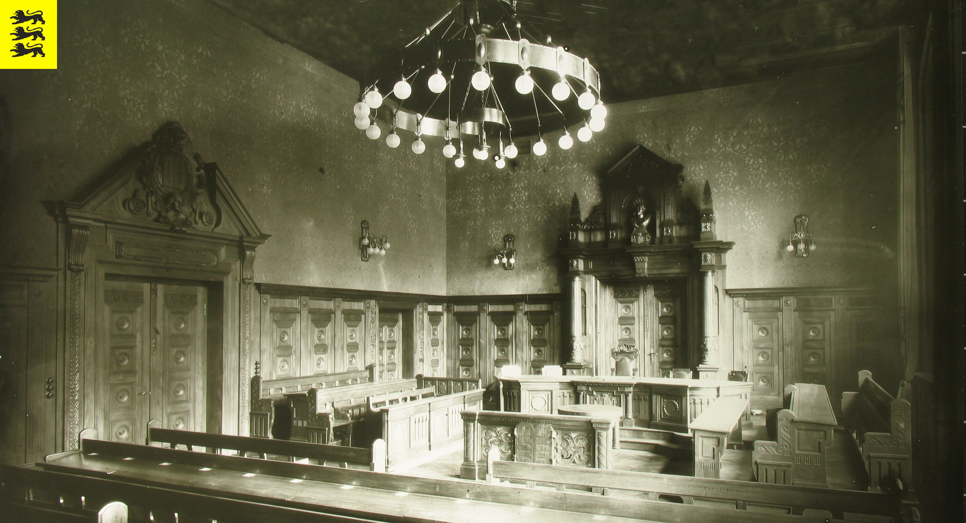 Stadtarchiv | originaler Schwurgerichtssaal von 1905